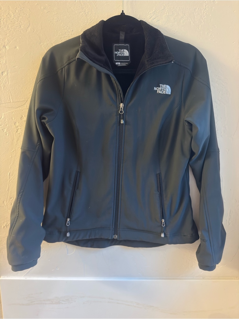 The North Face - TNF Apex - Women's Black Full-Zip Lined Jacket w Pockets - S